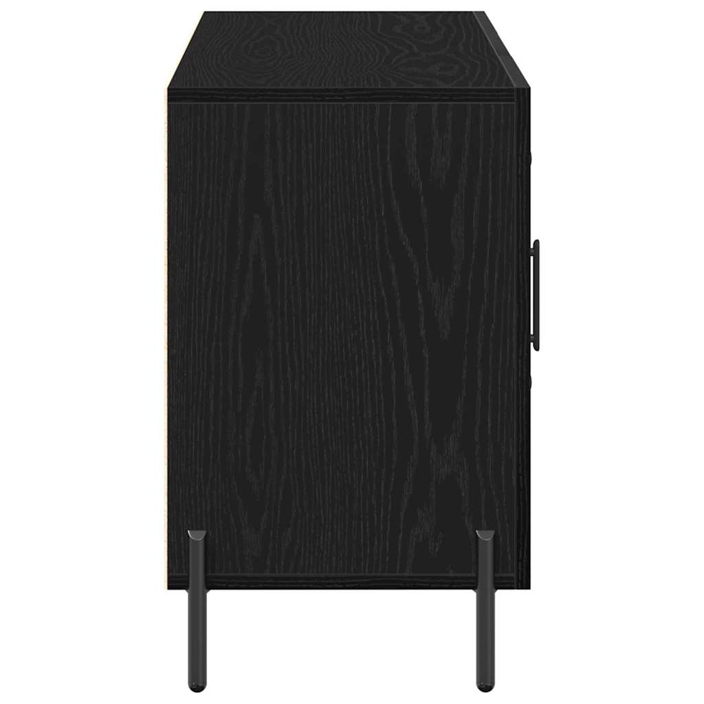 Aparador Roble Negro 100 x 36 x 60 cm Madera de ingeniería