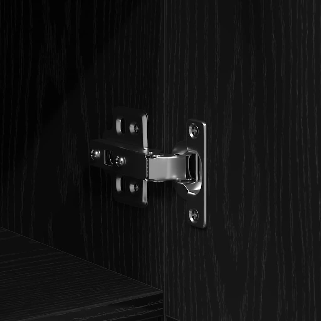 Aparador Roble Negro 100 x 36 x 60 cm Madera de ingeniería