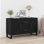 Aparador Roble Negro 100 x 36 x 60 cm Madera de ingeniería