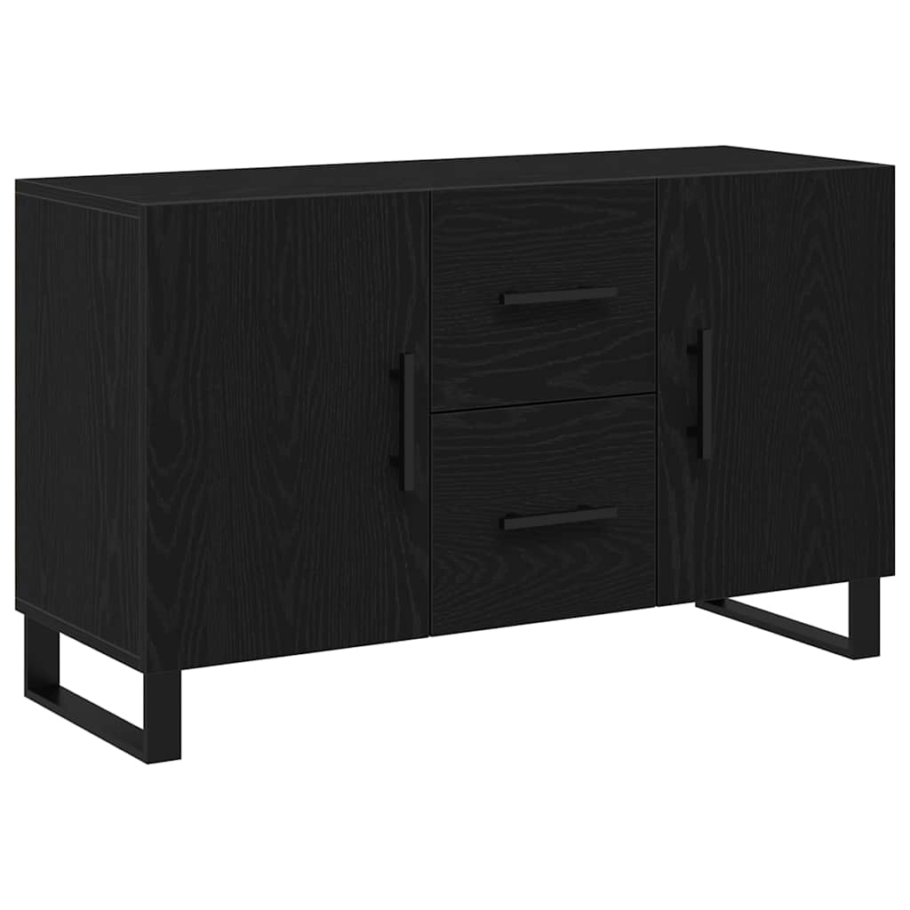 Aparador Roble Negro 100 x 36 x 60 cm Madera de ingeniería