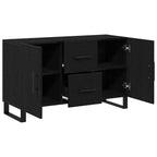 Aparador Roble Negro 100 x 36 x 60 cm Madera de ingeniería