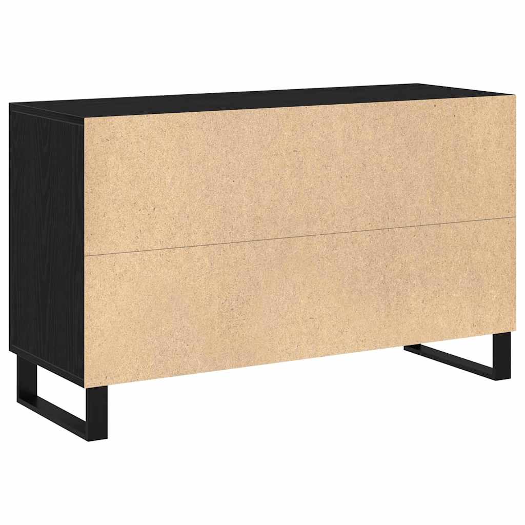 Aparador Roble Negro 100 x 36 x 60 cm Madera de ingeniería