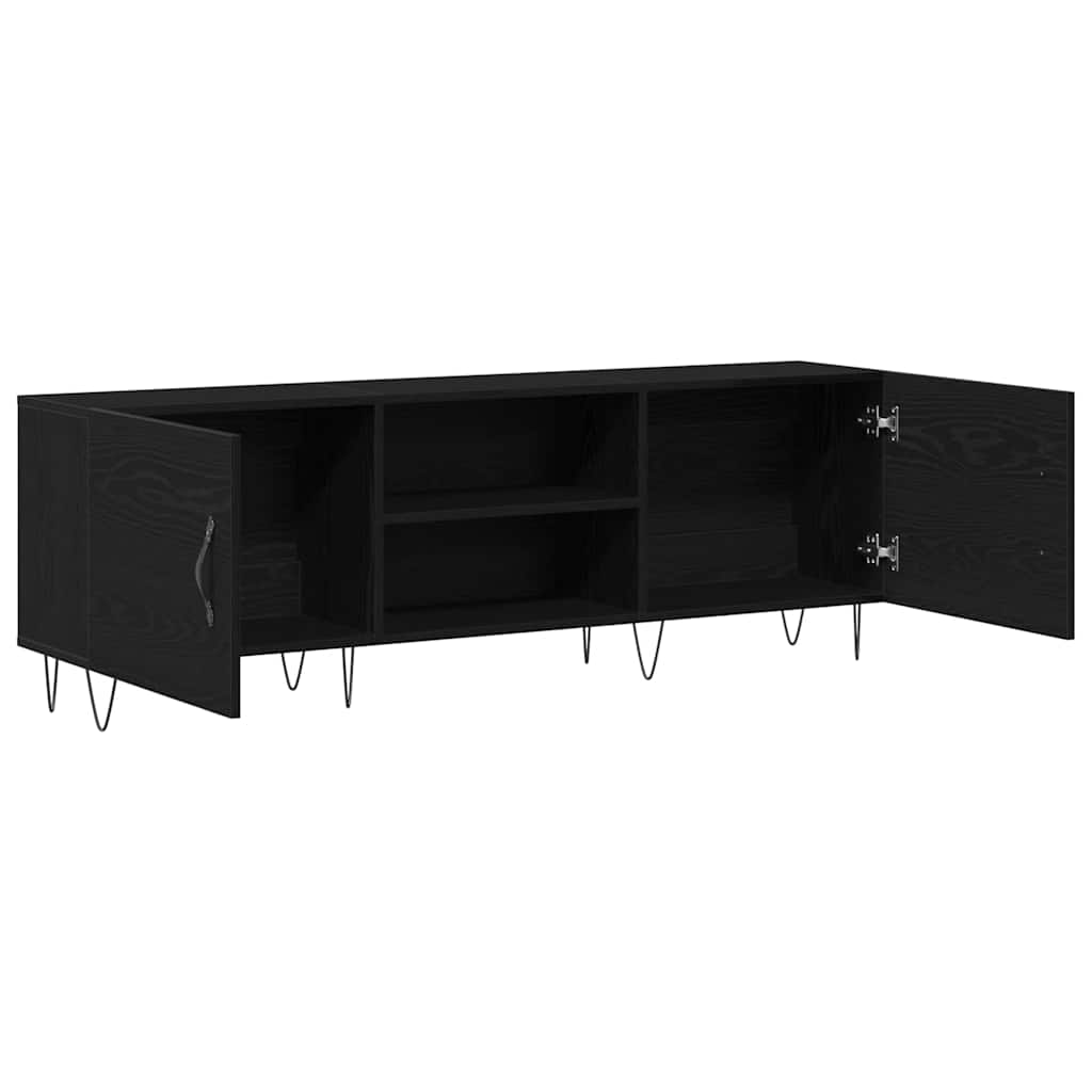 Conjunto de mueble de TV Roble Negro 150 x 30 x 50 cm