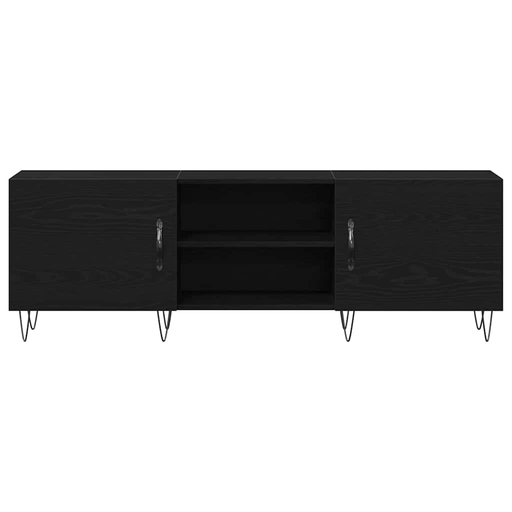 Conjunto de mueble de TV Roble Negro 150 x 30 x 50 cm