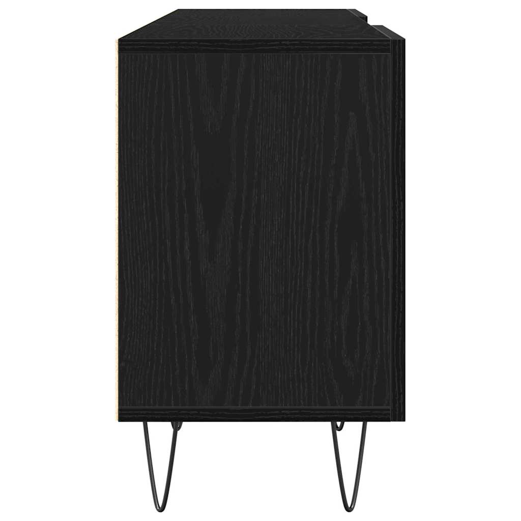 Conjunto de mueble de TV Roble Negro 150 x 30 x 50 cm