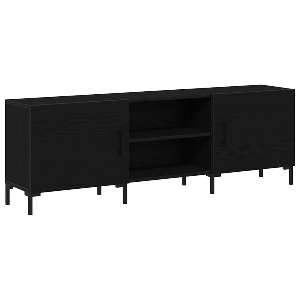 Conjunto de mueble de TV Roble Negro 150 x 30 x 50 cm