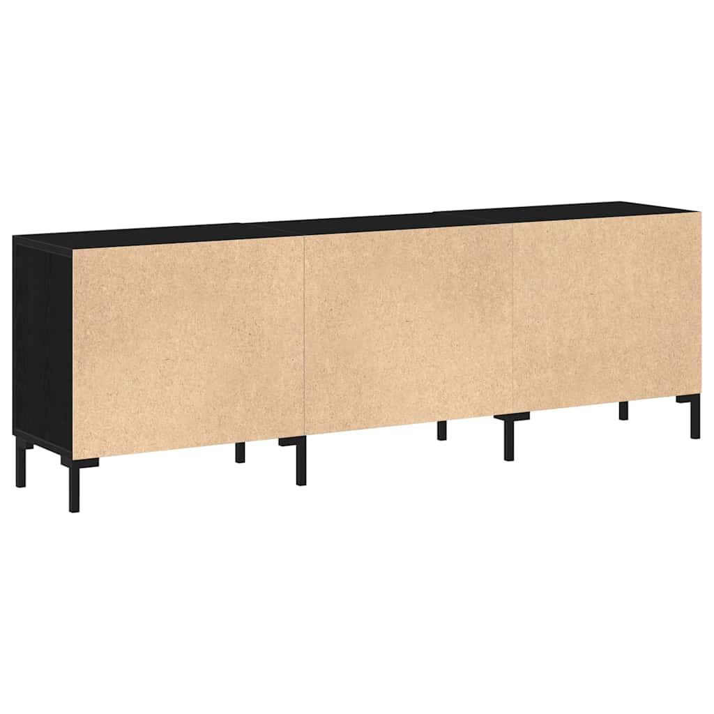 Conjunto de mueble de TV Roble Negro 150 x 30 x 50 cm