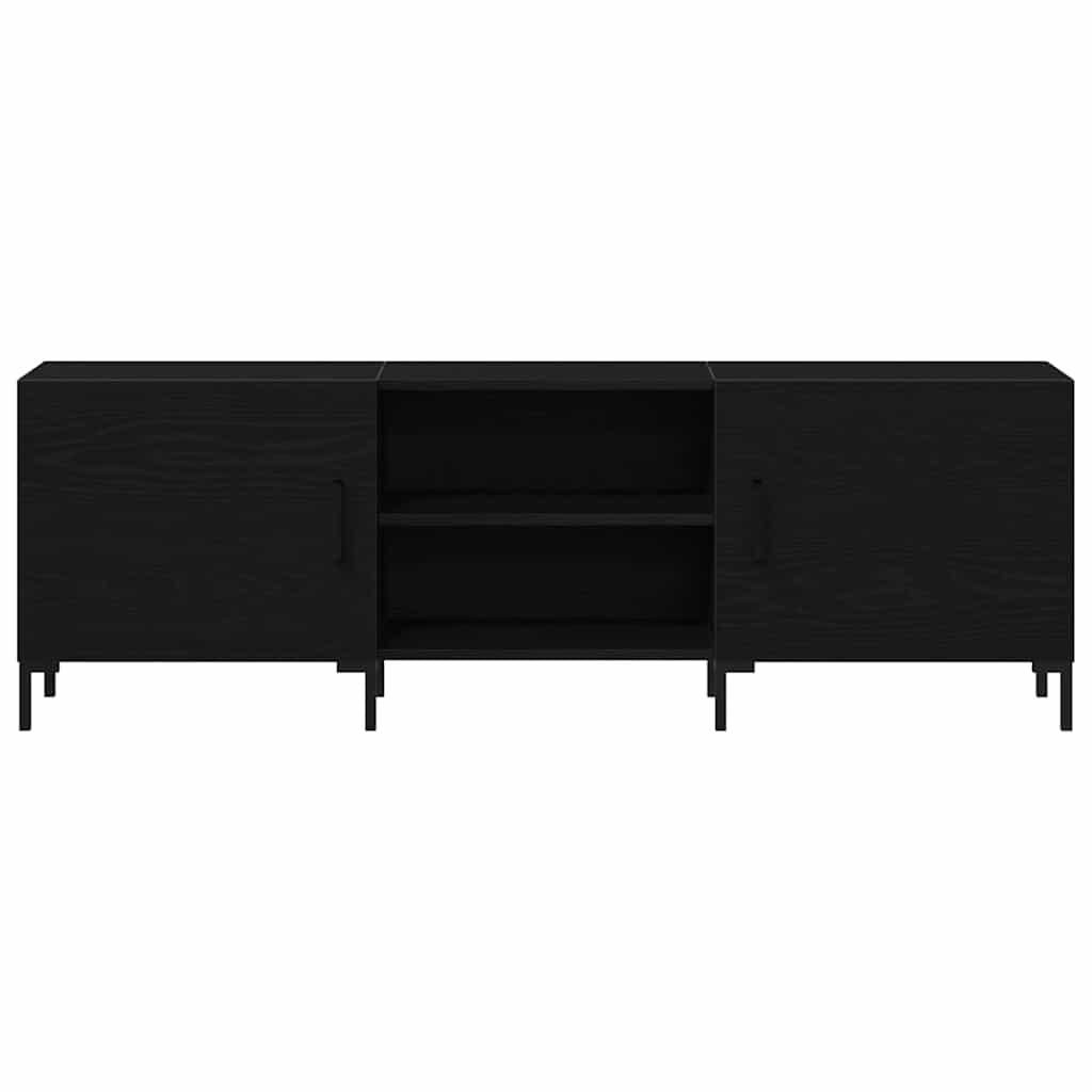 Conjunto de mueble de TV Roble Negro 150 x 30 x 50 cm
