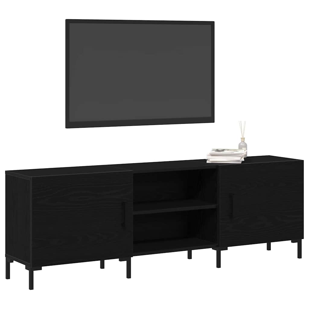 Conjunto de mueble de TV Roble Negro 150 x 30 x 50 cm