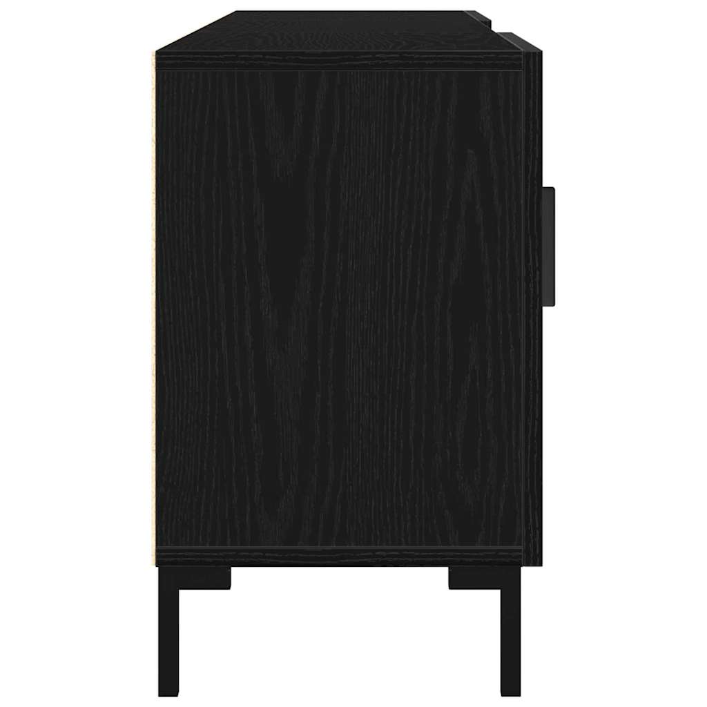 Conjunto de mueble de TV Roble Negro 150 x 30 x 50 cm