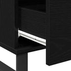 Mesa de Café Roble Negro 90 x 50 x 36,5 cm Madera de ingeniería