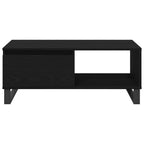 Mesa de Café Roble Negro 90 x 50 x 36,5 cm Madera de ingeniería