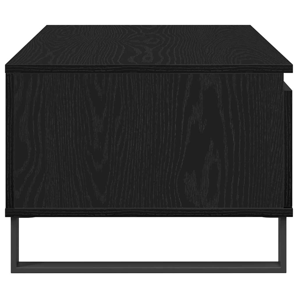 Mesa de Café Roble Negro 90 x 50 x 36,5 cm Madera de ingeniería