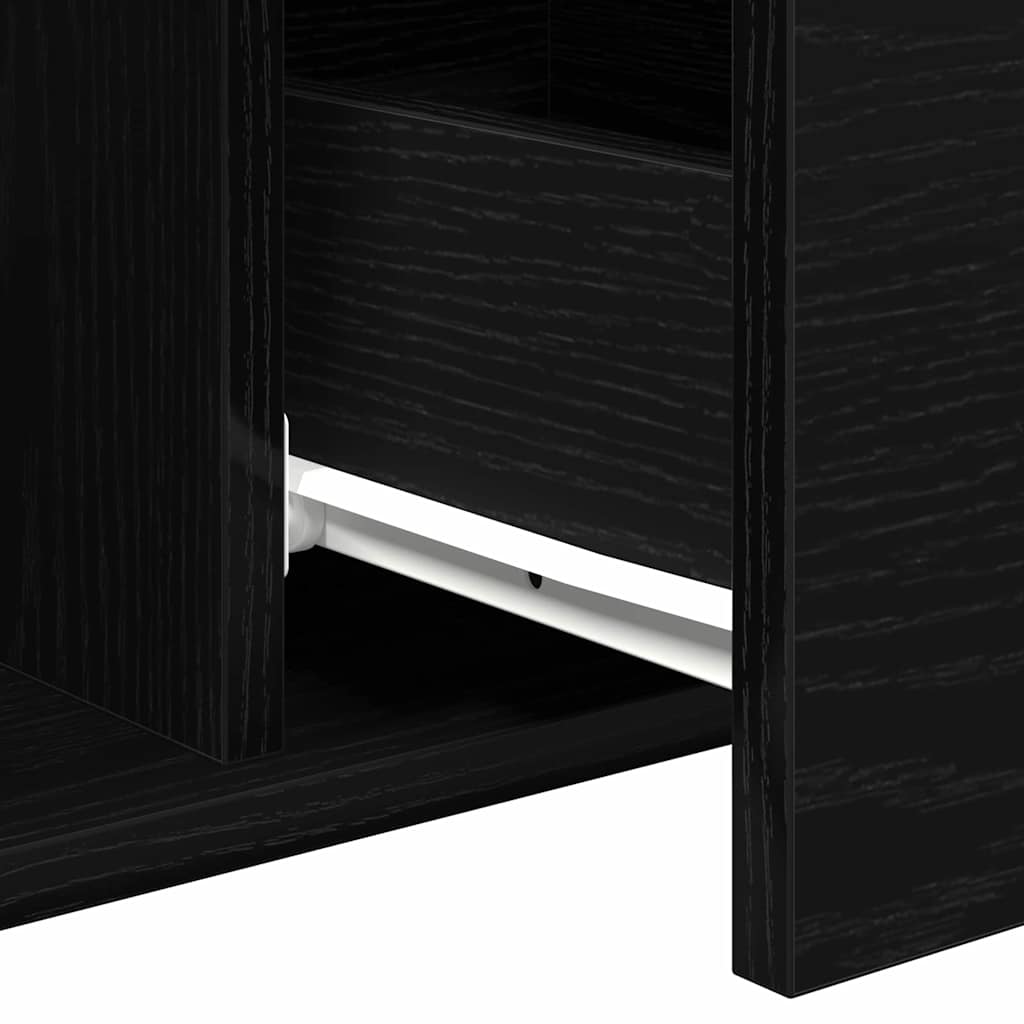 Mesa de Café Roble Negro 90 x 50 x 36.5 cm Madera de ingeniería