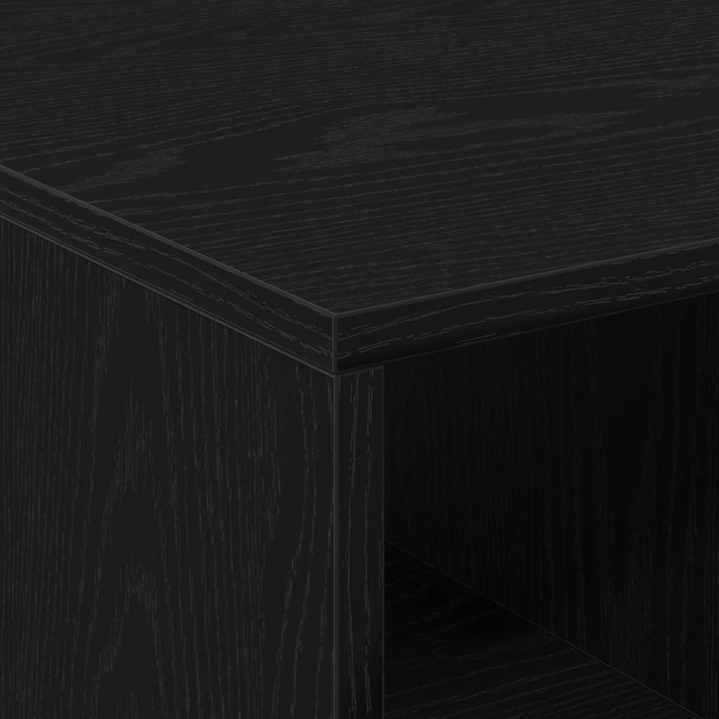 Mesa de Café Roble Negro 90 x 50 x 36.5 cm Madera de ingeniería