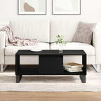 Mesa de Café Roble Negro 90 x 50 x 36.5 cm Madera de ingeniería