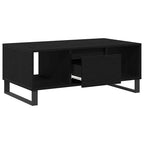 Mesa de Café Roble Negro 90 x 50 x 36.5 cm Madera de ingeniería