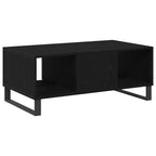 Mesa de Café Roble Negro 90 x 50 x 36.5 cm Madera de ingeniería