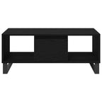 Mesa de Café Roble Negro 90 x 50 x 36.5 cm Madera de ingeniería