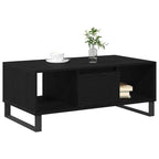Mesa de Café Roble Negro 90 x 50 x 36.5 cm Madera de ingeniería