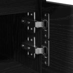 Armario de Noche con cajón 2 pcs Roble Negro 40 x 35 x 50 cm