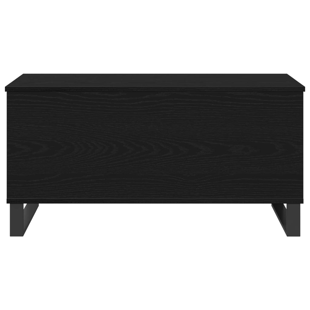 Mesa de Café Roble Negro 90 x 44,5 x 45 cm Madera de ingeniería