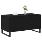 Mesa de Café Roble Negro 90 x 44,5 x 45 cm Madera de ingeniería