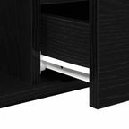 Mesa de Café Roble Negro 90 x 49 x 45 cm Madera de ingeniería