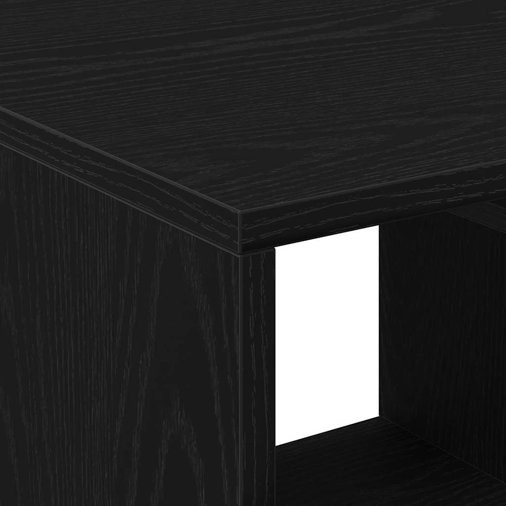 Mesa de Café Roble Negro 90 x 49 x 45 cm Madera de ingeniería