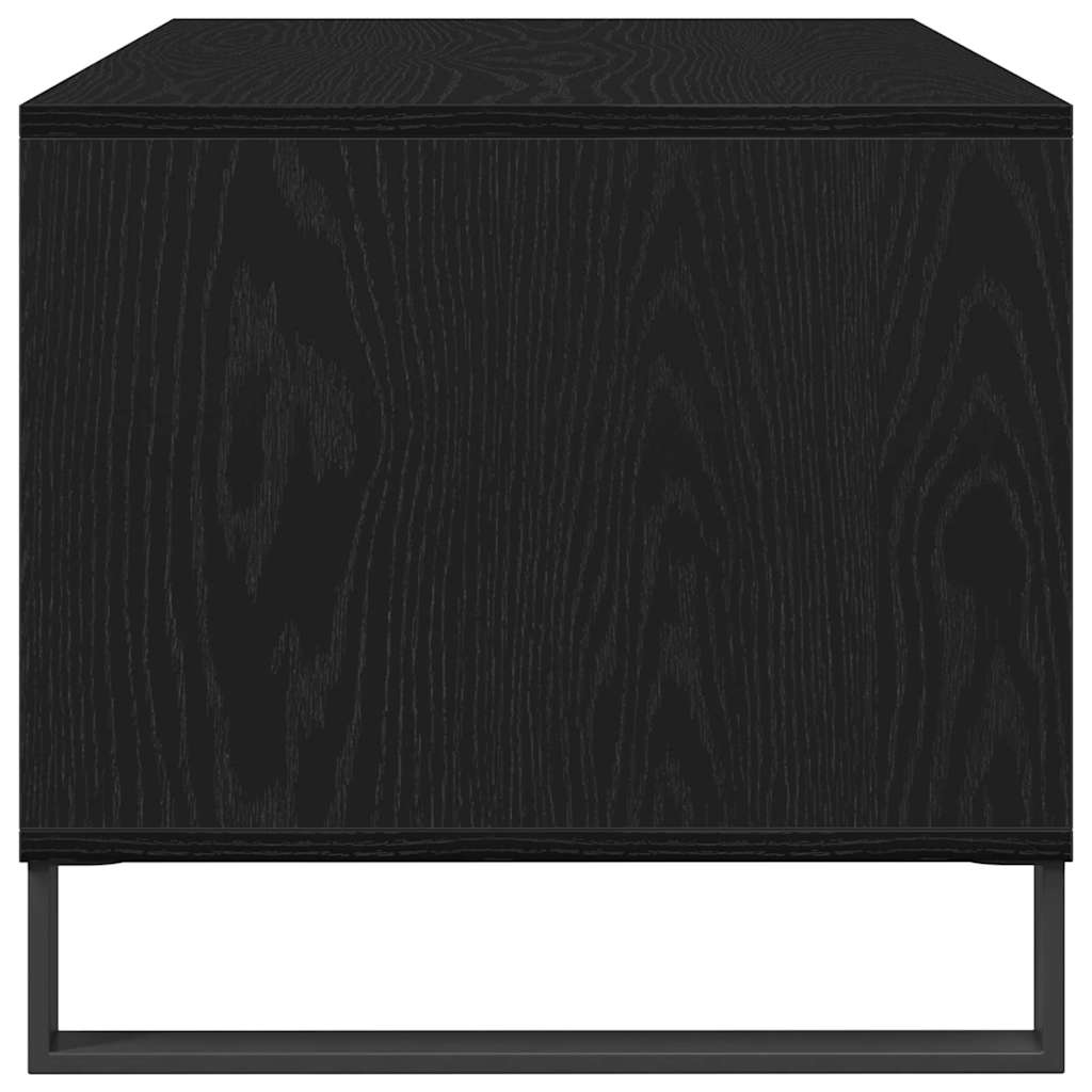 Mesa de Café Roble Negro 90 x 49 x 45 cm Madera de ingeniería