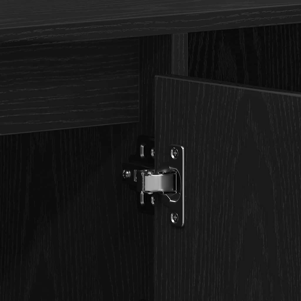 Conjunto de mueble de TV Roble Negro 100 x 35 x 55 cm