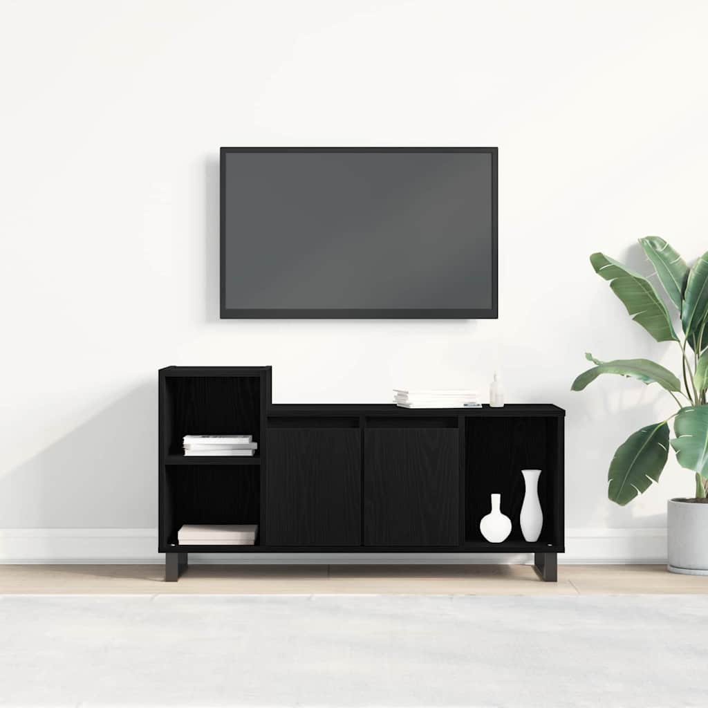 Conjunto de mueble de TV Roble Negro 100 x 35 x 55 cm
