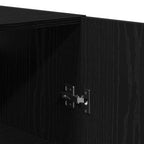 Mueble de pared Roble Negro 69,5 x 34 x 180 cm