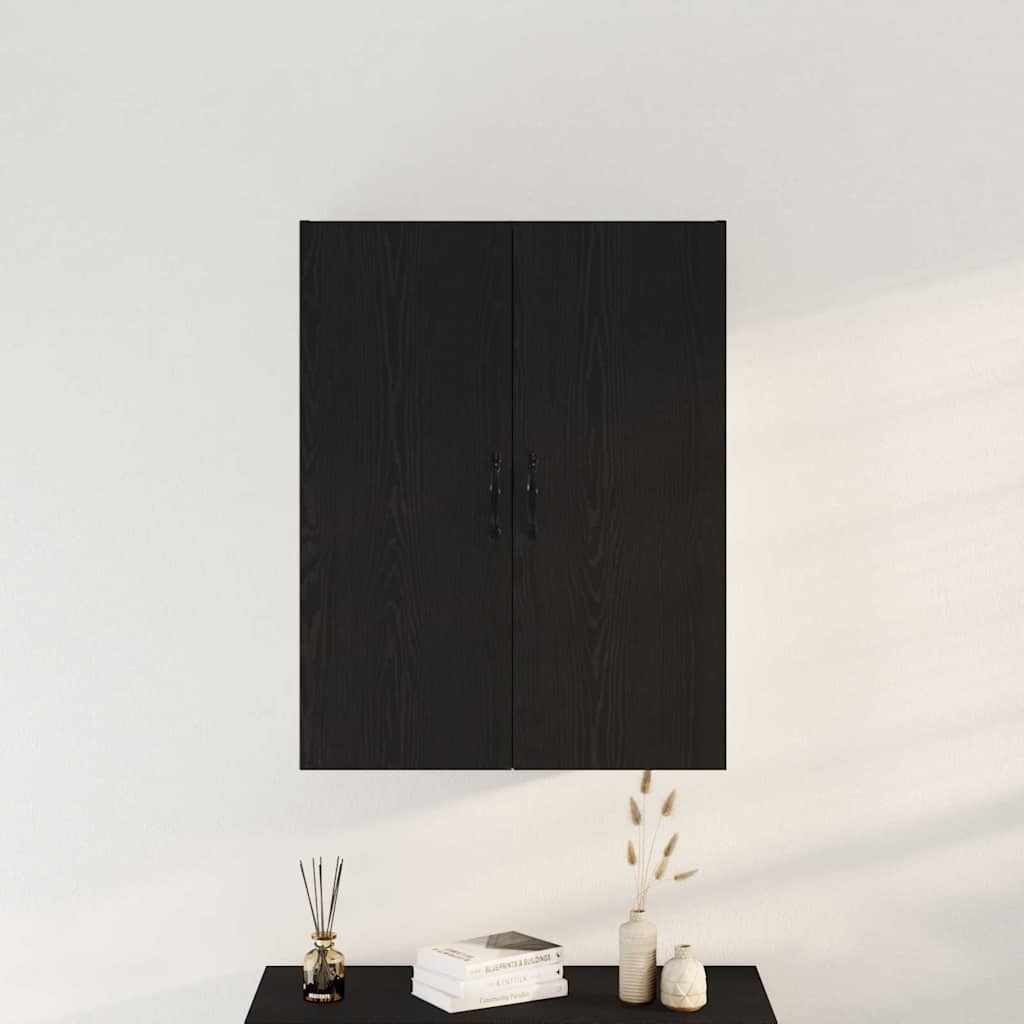 Mueble de pared Roble Negro 69,5 x 34 x 180 cm
