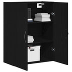 Mueble de pared Roble Negro 69,5 x 34 x 180 cm