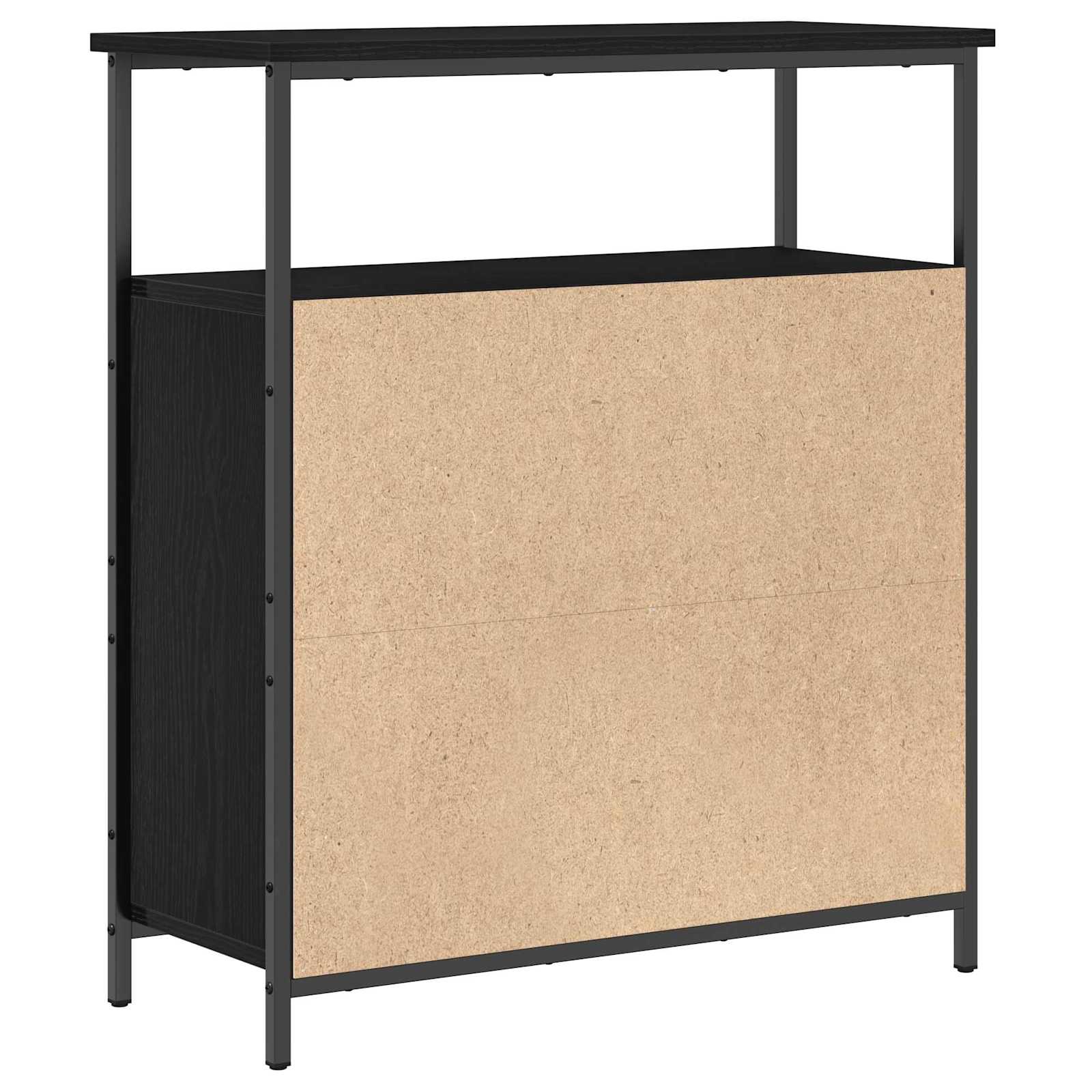 Aparador Roble Negro 70 x 30 x 80 cm Madera de ingeniería
