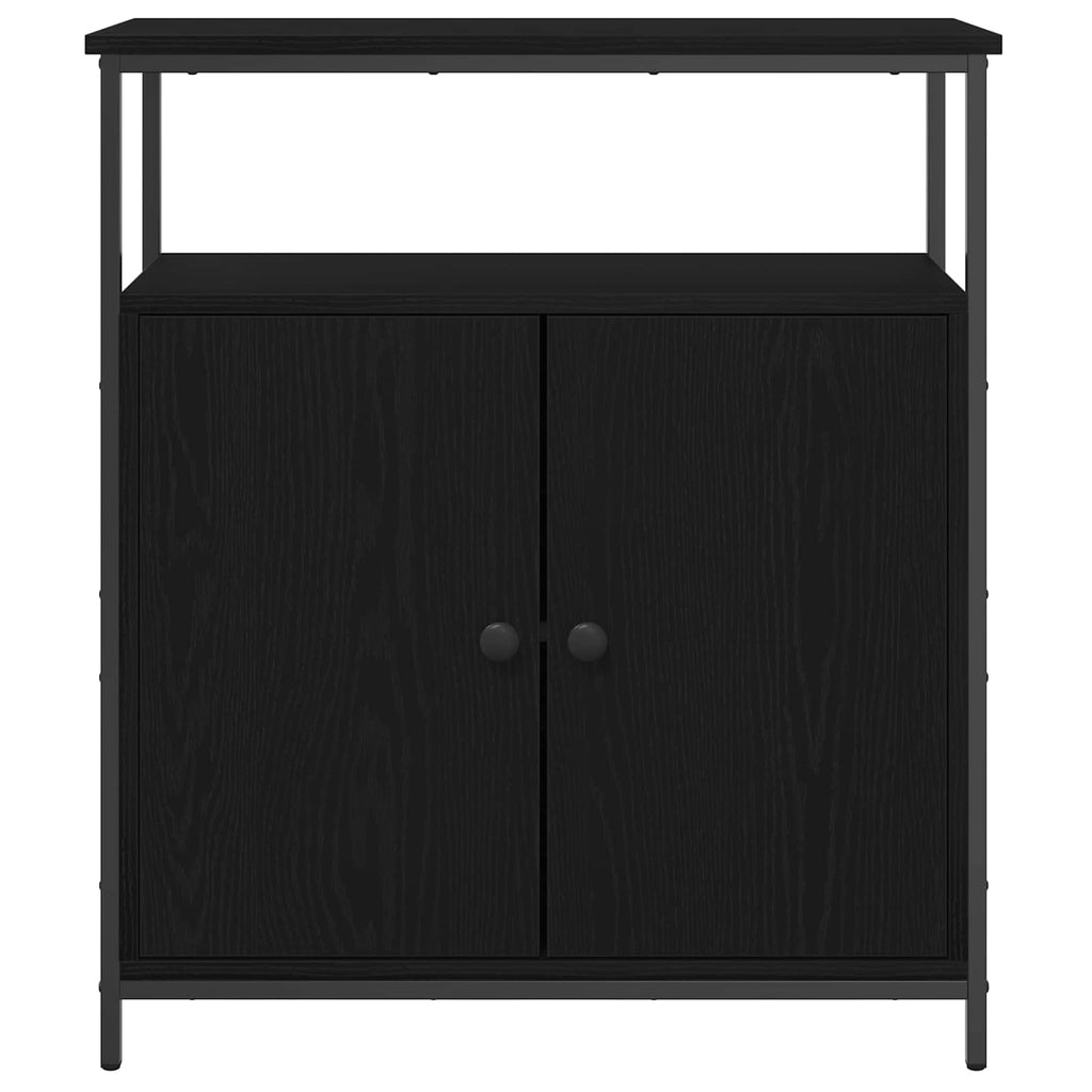 Aparador Roble Negro 70 x 30 x 80 cm Madera de ingeniería