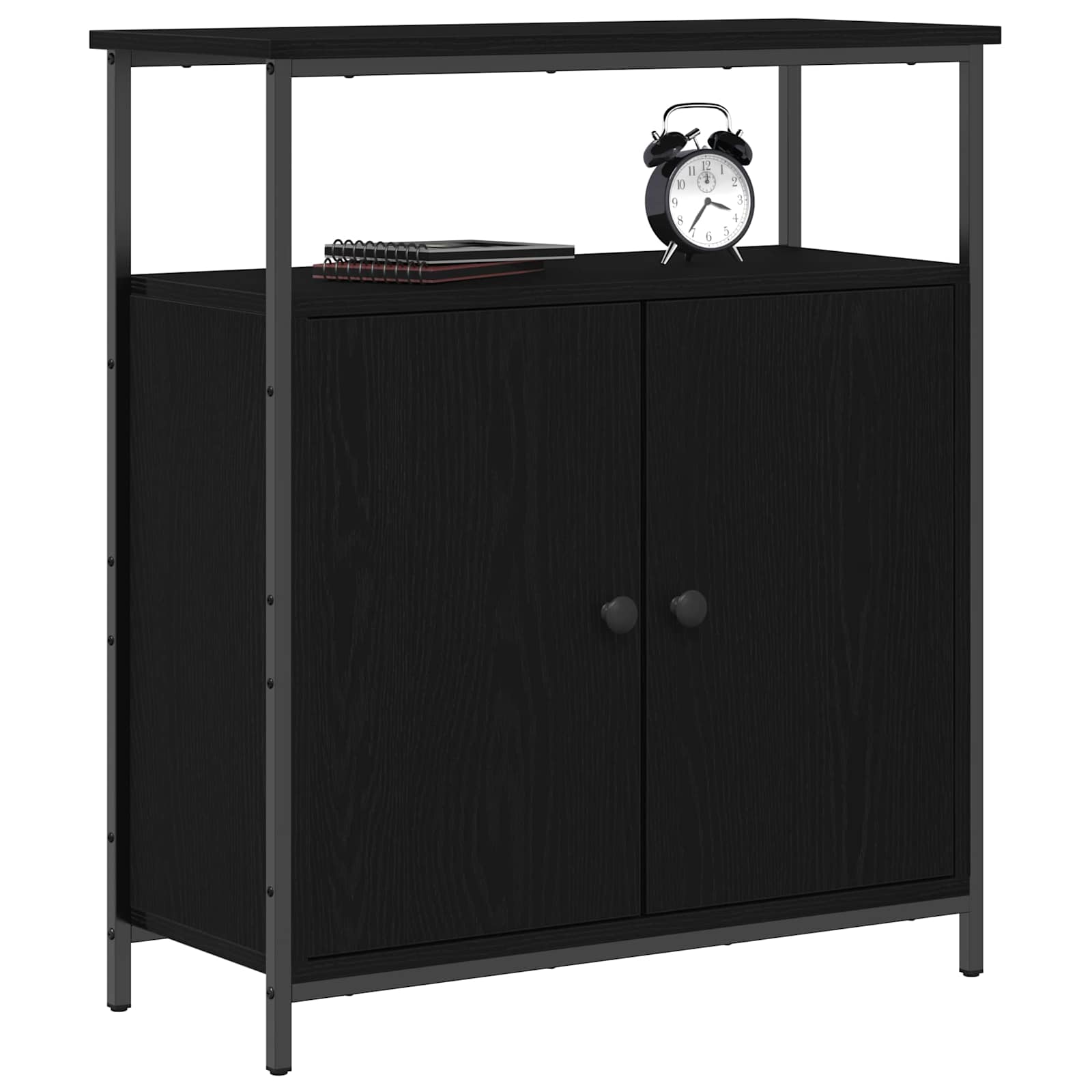 Aparador Roble Negro 70 x 30 x 80 cm Madera de ingeniería