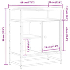 Aparador Madera vieja 69 x 35 x 80 cm Madera de ingeniería