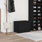 Banco de arrumação Carvalho preto 102 x 42 x 45 cm