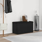 Banco de arrumação Carvalho preto 102 x 42 x 45 cm