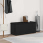 Banco de arrumação Carvalho preto 102 x 42 x 45 cm