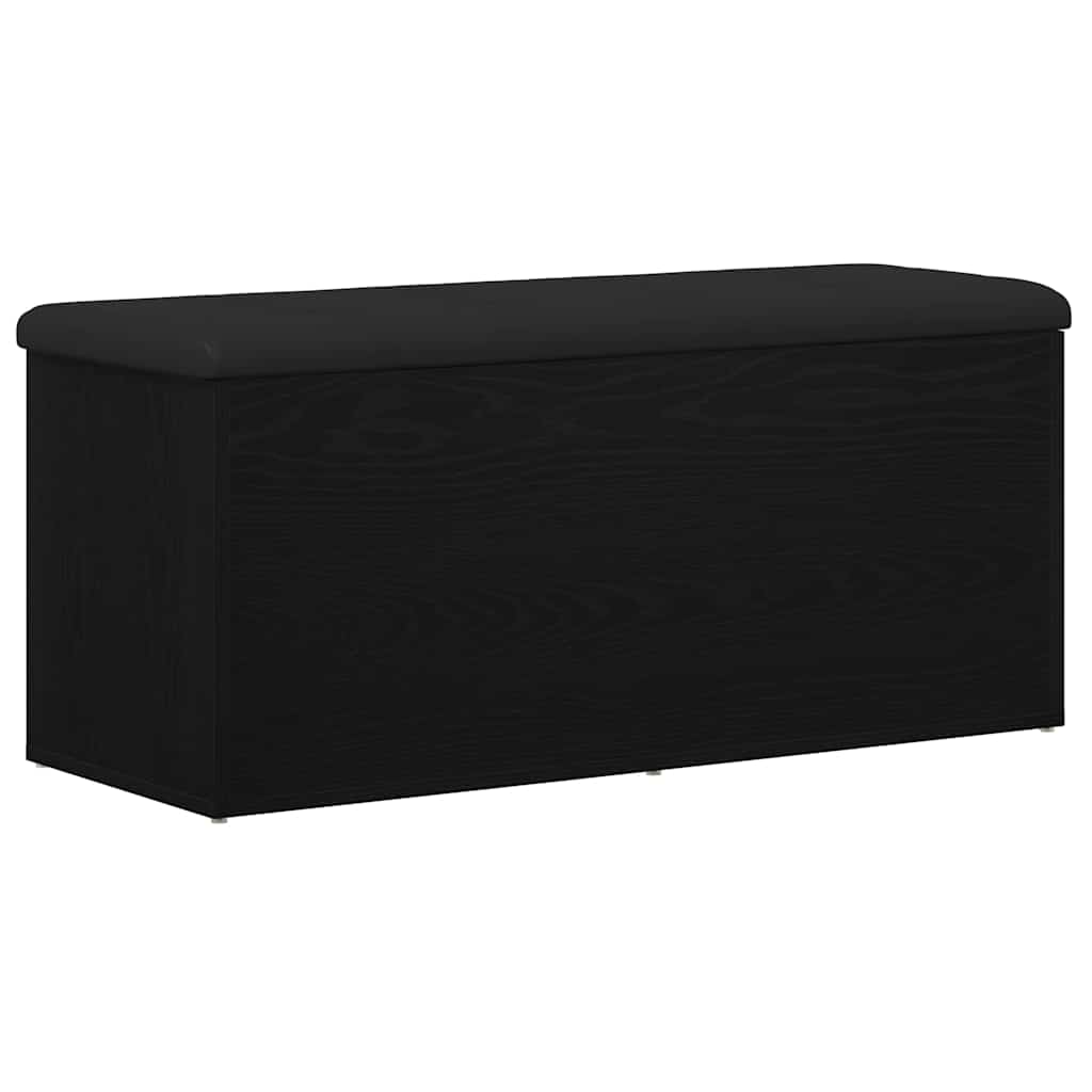 Banco de almacenamiento Roble negro 102 x 42 x 45 cm