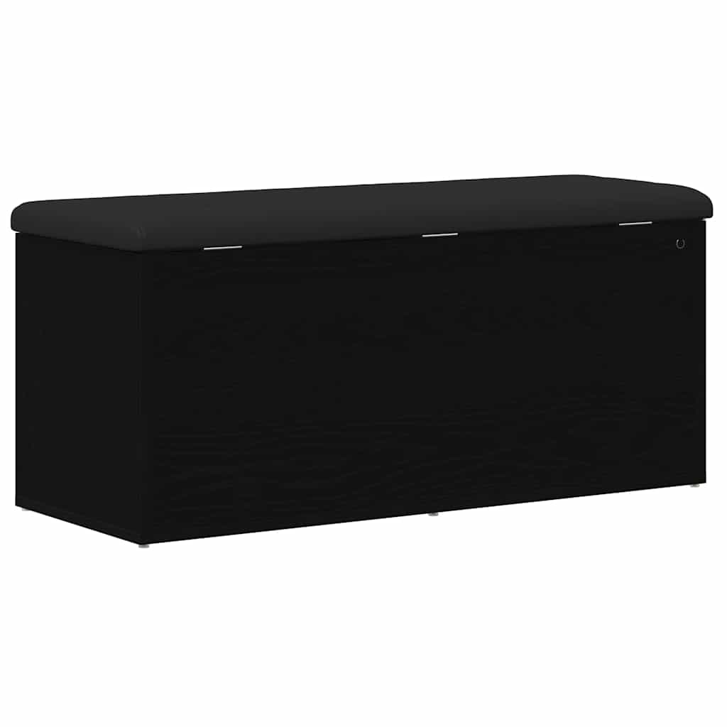 Banco de almacenamiento Roble negro 102 x 42 x 45 cm