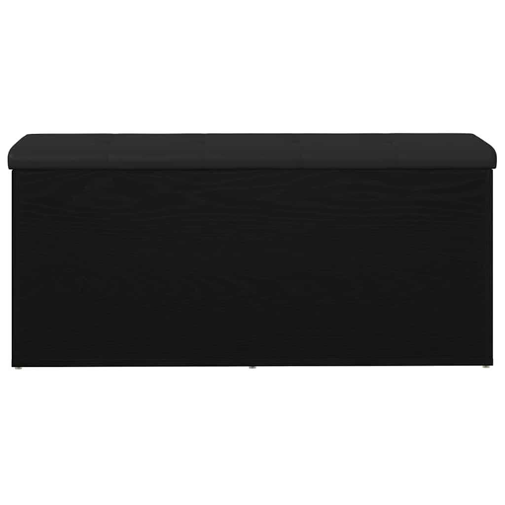 Banco de almacenamiento Roble negro 102 x 42 x 45 cm