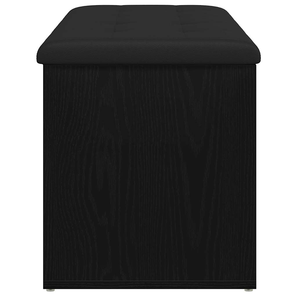 Banco de almacenamiento Roble negro 102 x 42 x 45 cm
