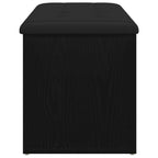 Banco de almacenamiento Roble negro 102 x 42 x 45 cm