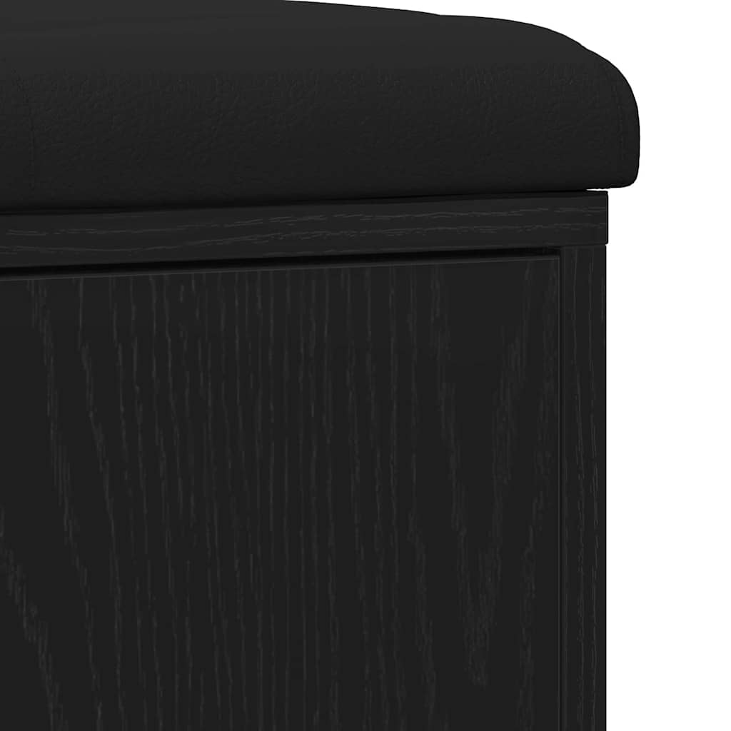 Banco de almacenamiento Roble Negro 102 x 32 x 50 cm