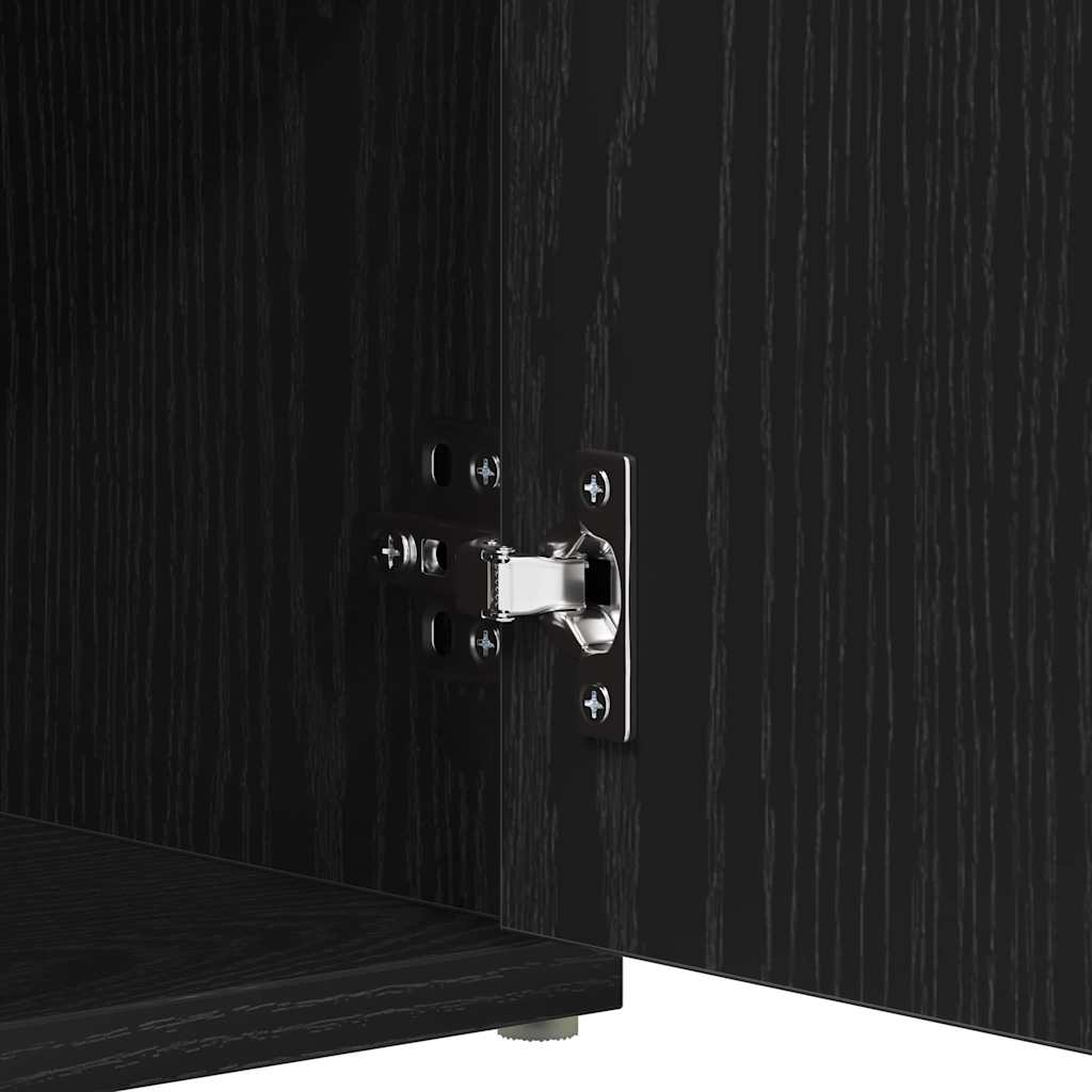 Banco de almacenamiento Roble Negro 102 x 32 x 50 cm