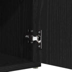 Banco de almacenamiento Roble Negro 102 x 32 x 50 cm